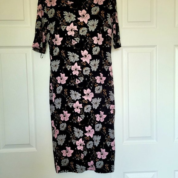 Premise Dresses Women's Midi Dress, High Quality Rayon, Black, M Size, - Picture 5 of 13